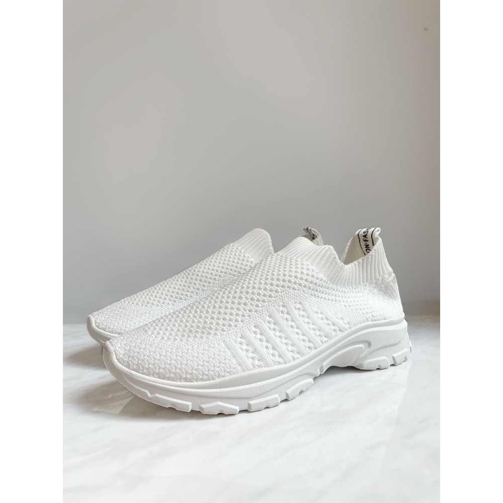 Слипоны женские, белый, 37