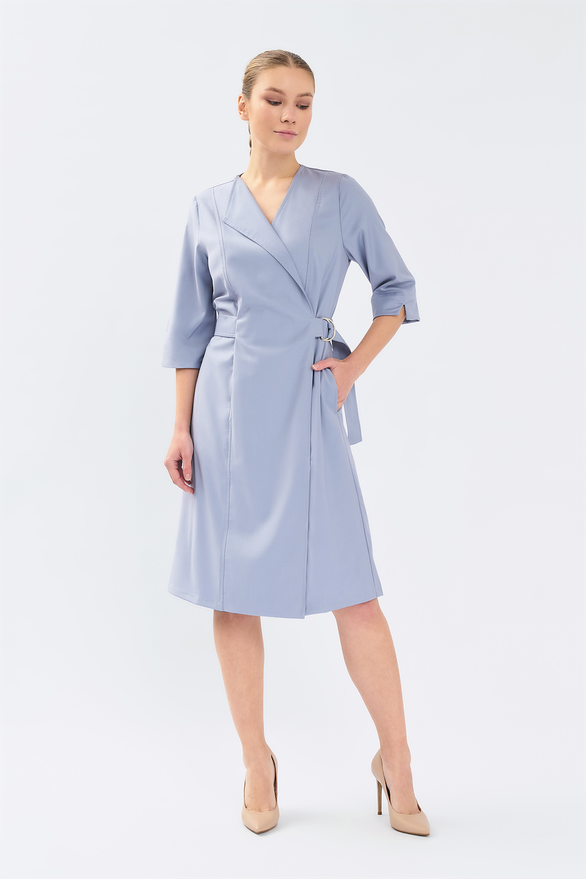 Халат-платье Тезис TZ150, серый, 52