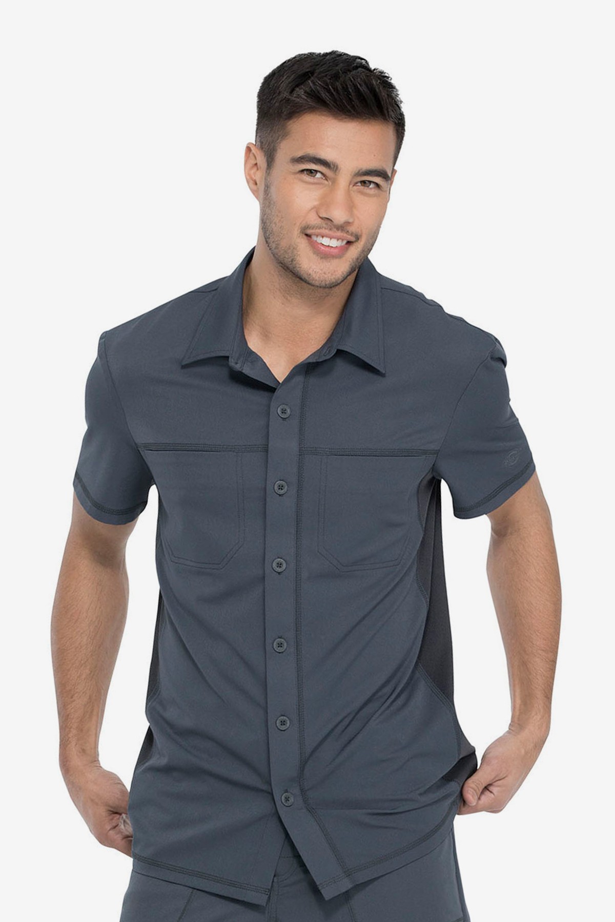 Топ медицинский мужской Dickies DK820, серый, S