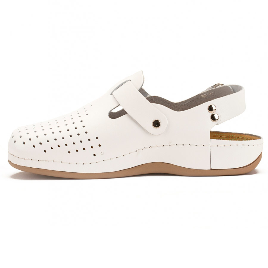 Тапочки-сабо Леон 701М, мужские, белый, 44