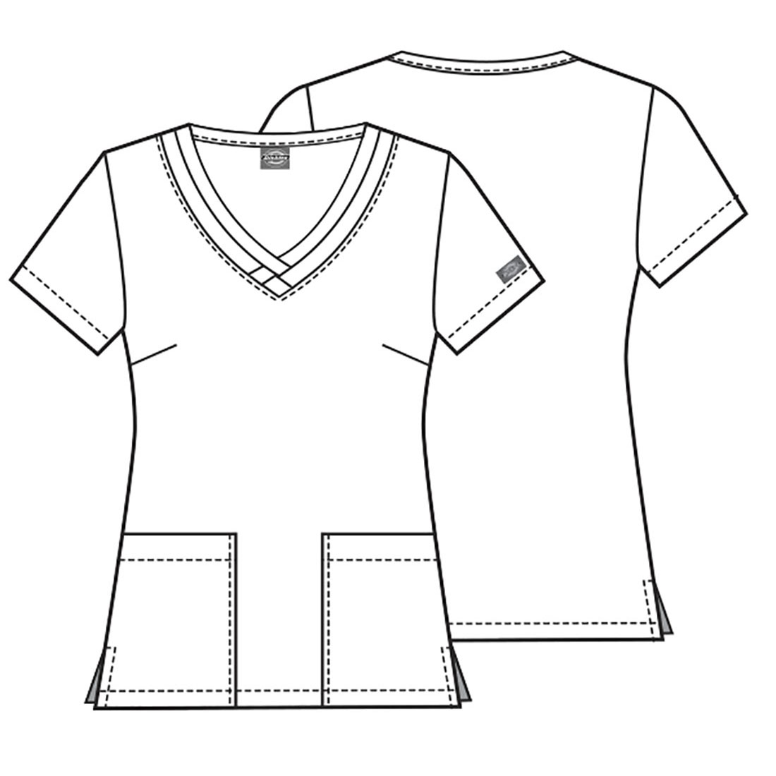 Топ женский Dickies DK708, кошки-единорожки, XS