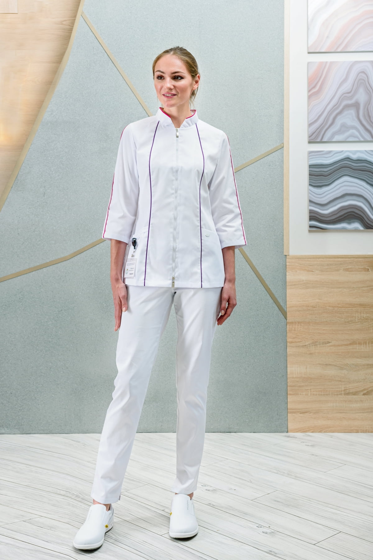 Блуза женская «Темпа», белый, 52