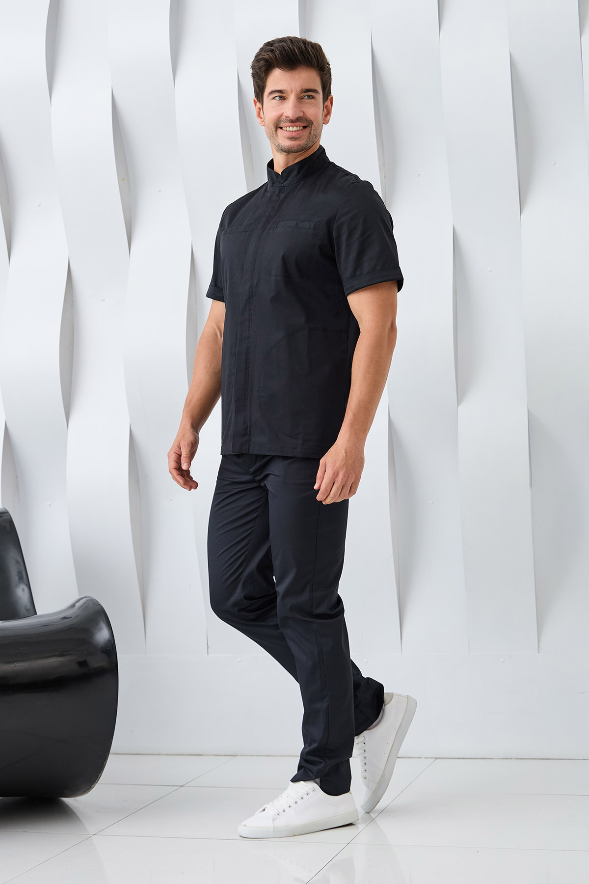 Туника мужская Dr. Nice, на молнии, черный, 52