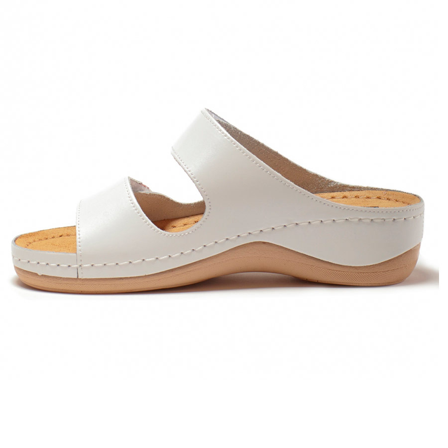 Тапочки-сабо Леон 904, женские, белые, 37