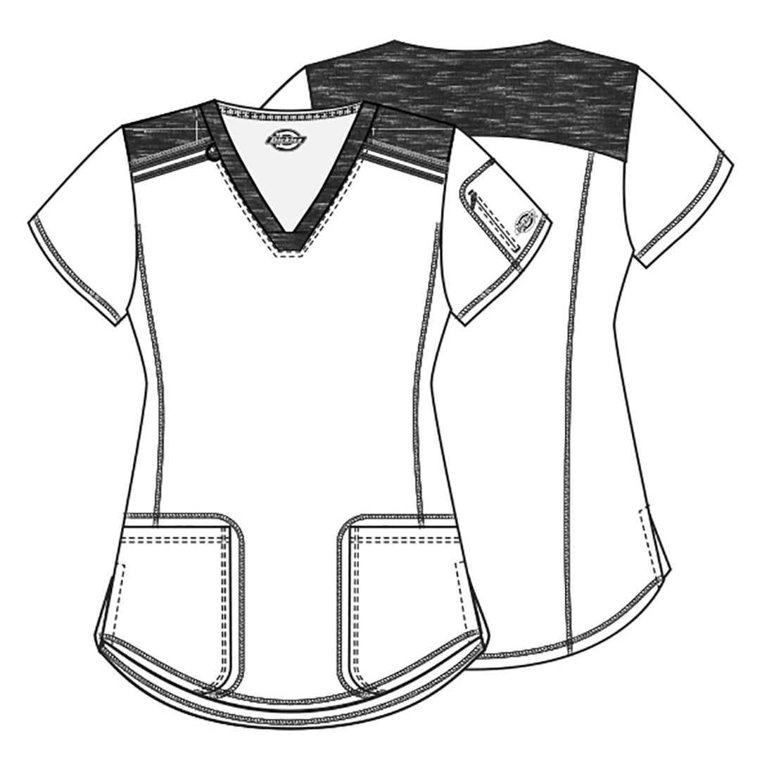 Топ женский Dickies DK740, бирюзовый, XL