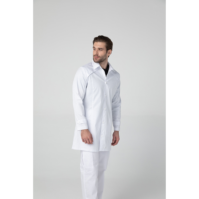 Халат мужской Dr. Nice с воротником, белый, 52