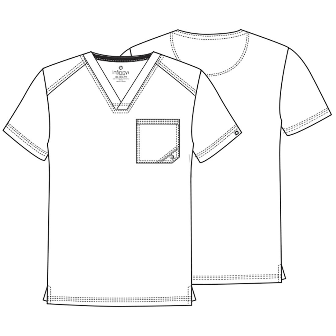 Топ мужской Cherokee CK902, синий/фиолетовый, 2XL