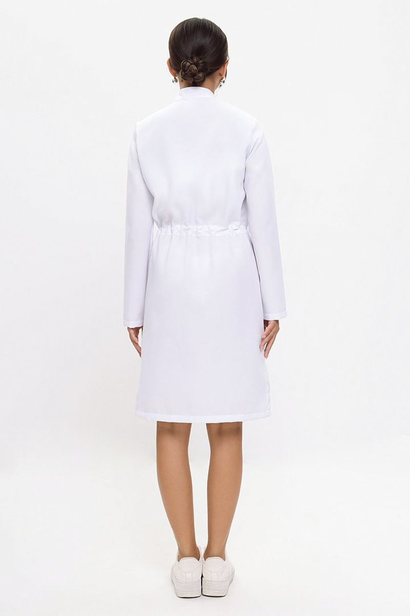 Халат женский 236 Streich, длинный рукав, белый, 52