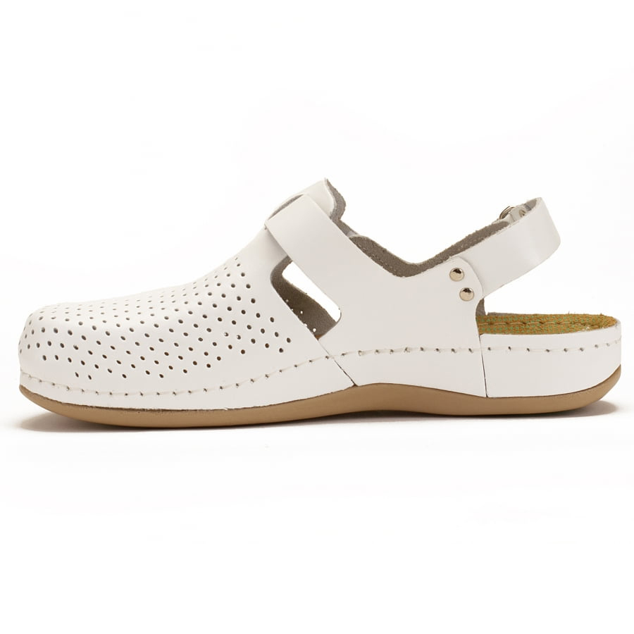 Тапочки-сабо Леон 951, женские, белые, 38