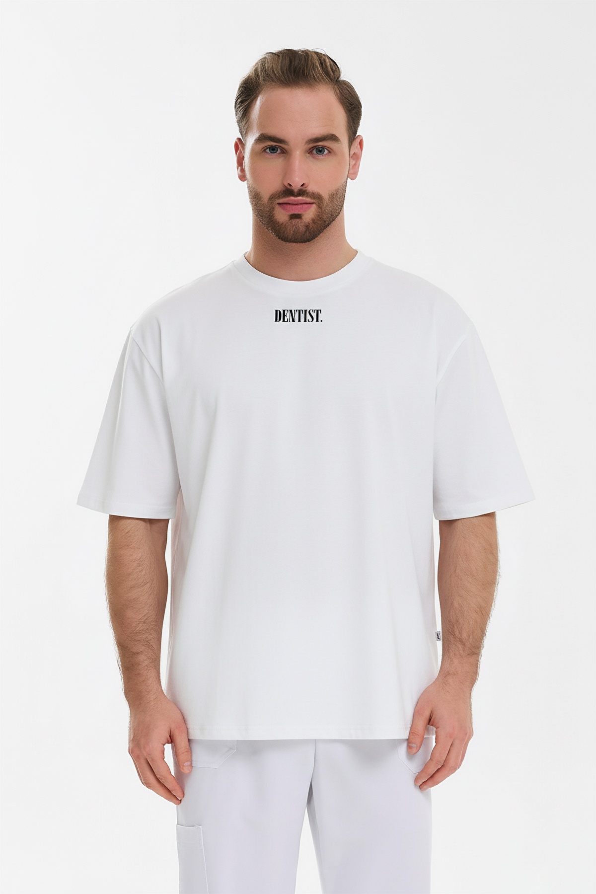 Футболка мужская Тезис TZ510, принт "DENTIST", белый, 46-48