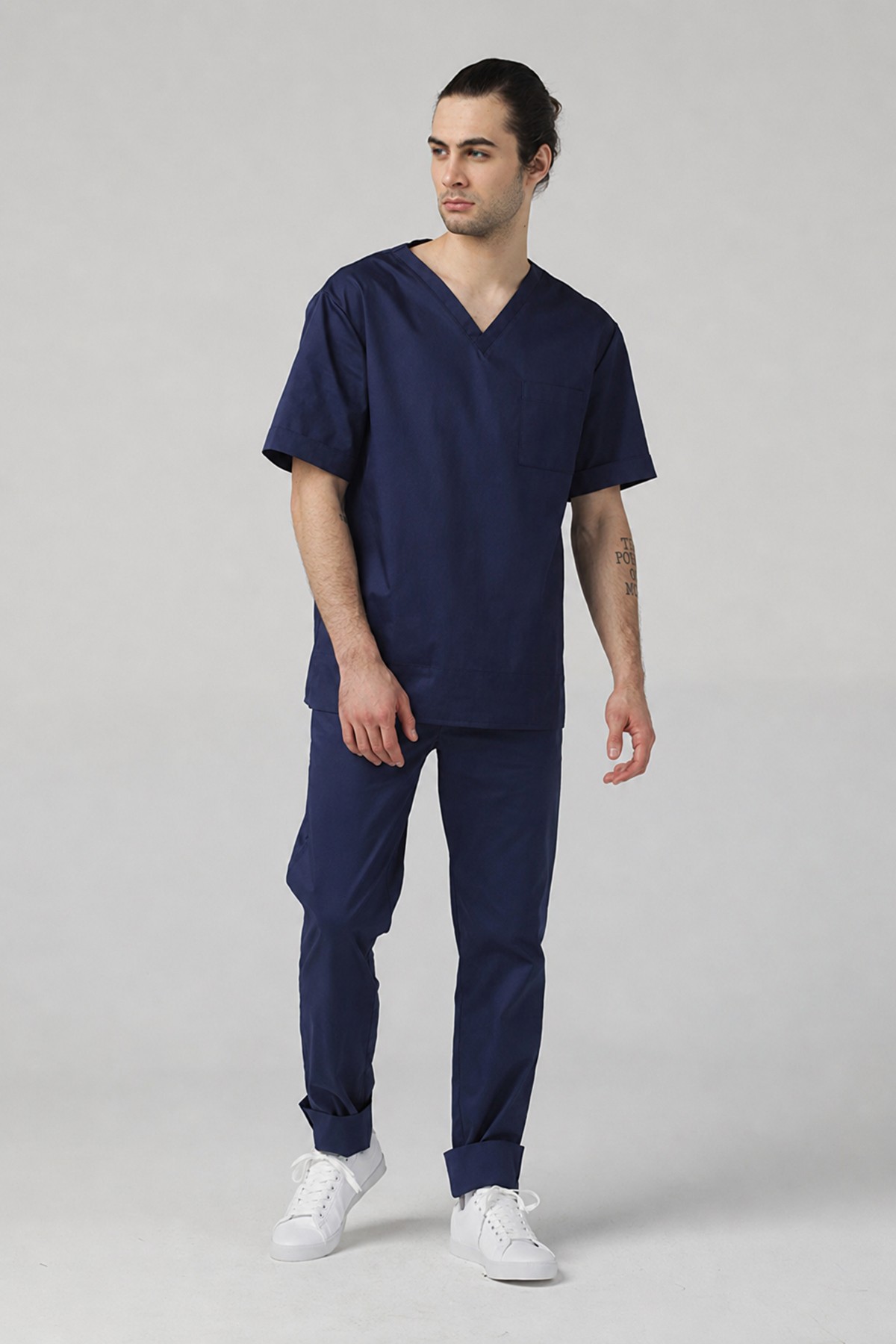 Брюки медицинские мужские Dr. Nice DRN644, синий, 48