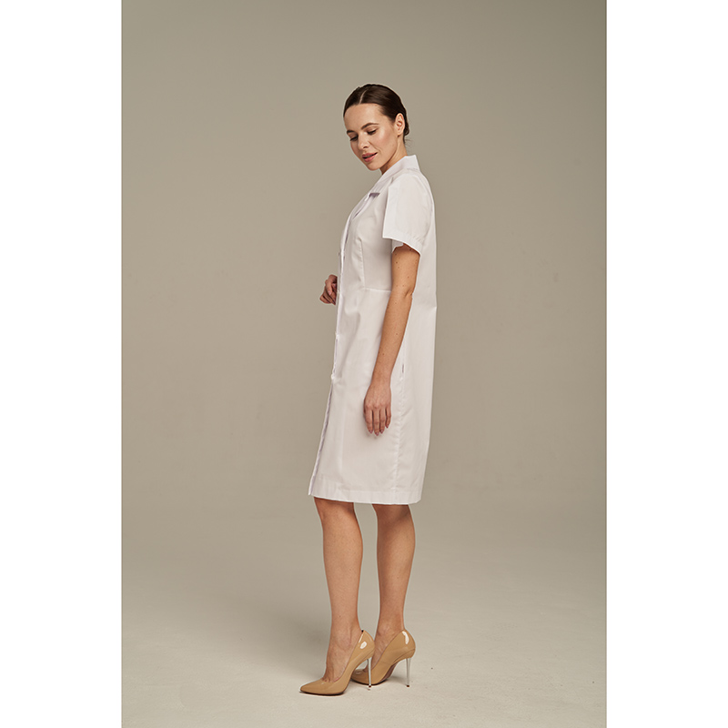 Халат женский Dr. Nice двубортный, белый, 54