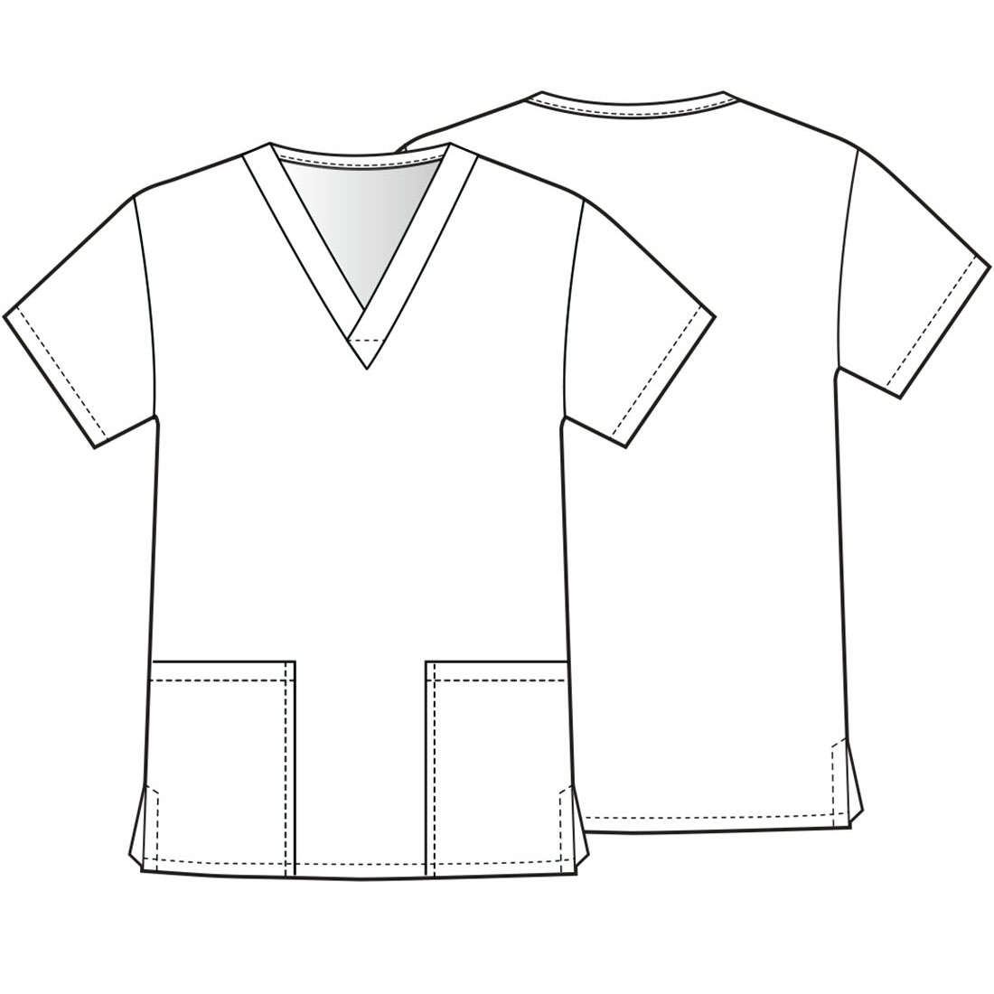 Топ унисекс Cherokee VT501C, голубой, S