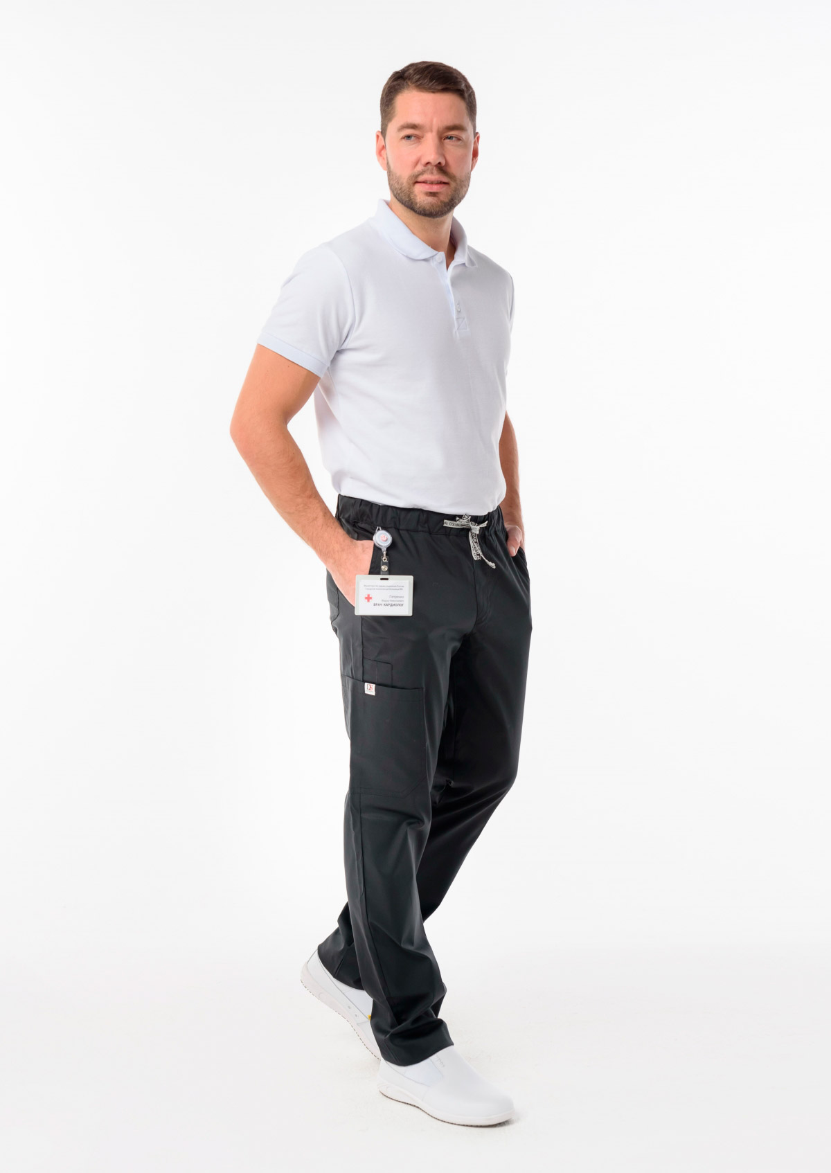 Брюки мужские «Софт», черные, 48