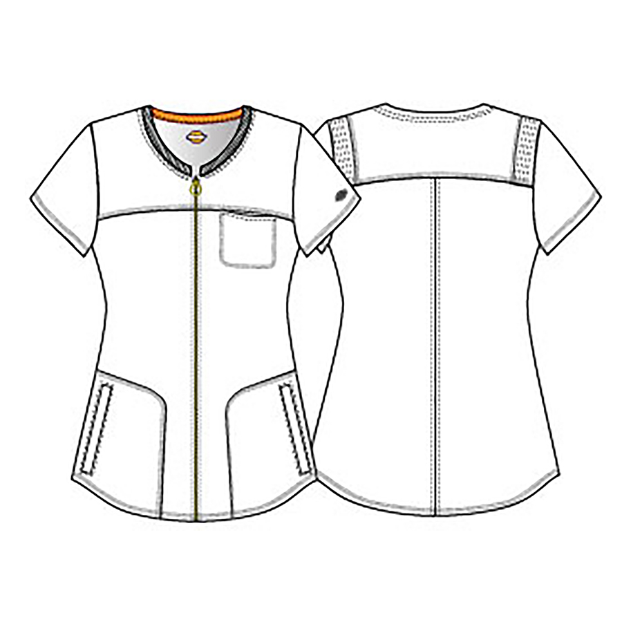 Топ медицинский женский Dickies DK777, синий, 2XL