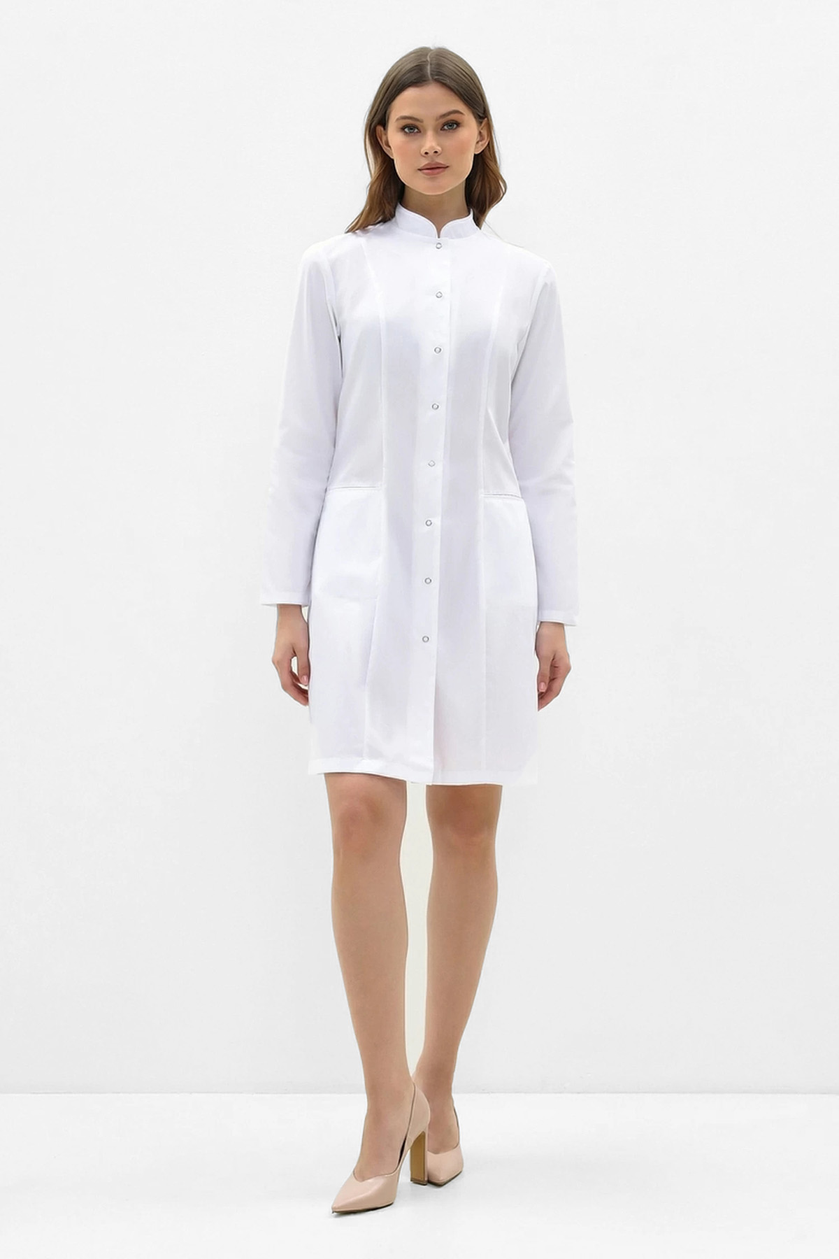 Халат женский 206 Ultra Soft, длинный рукав, белый, 58