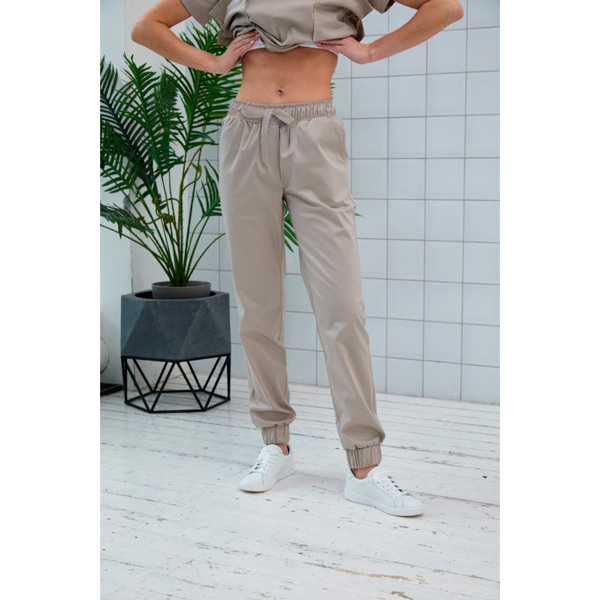 Джоггеры женские Dr. Nice, бежевый, 50