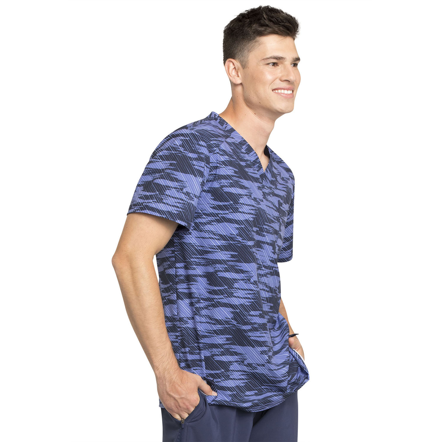 Топ мужской Cherokee CK902, синий/фиолетовый, 2XL