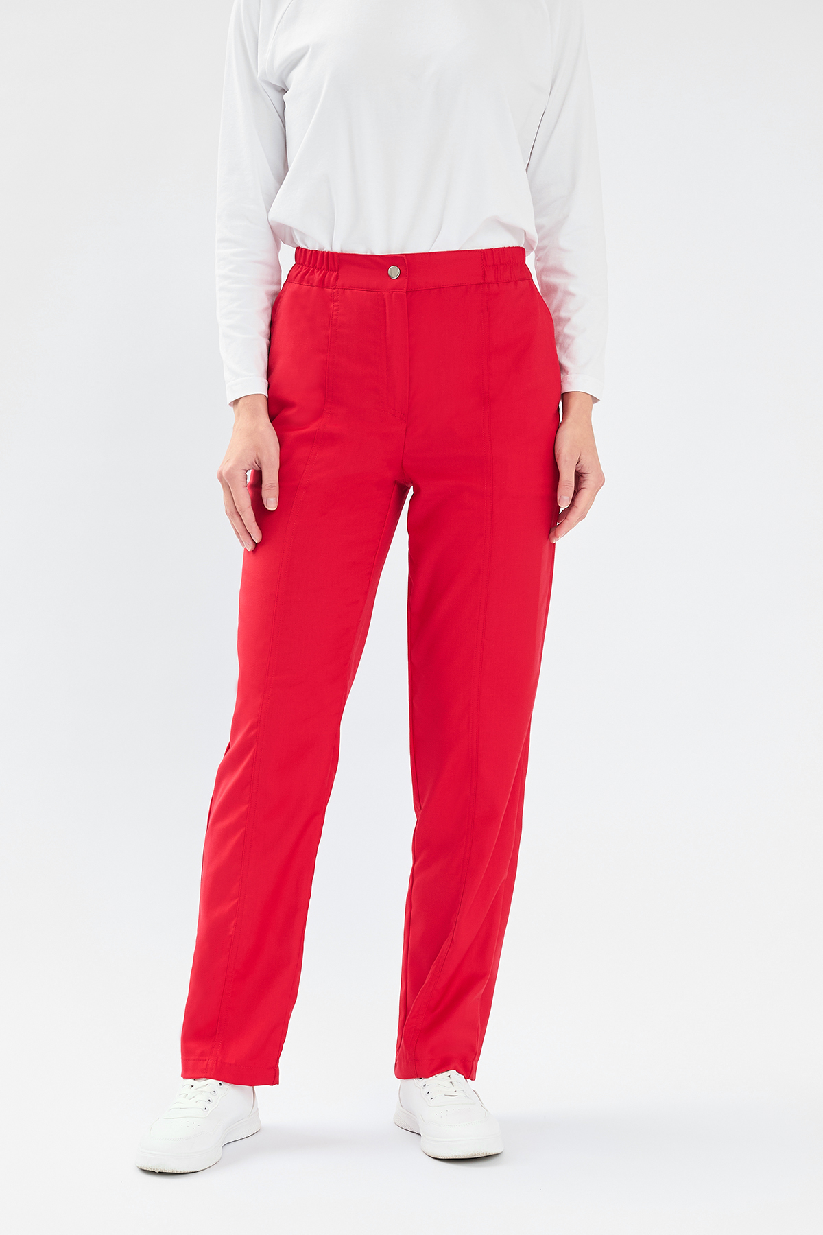 Брюки женские Тезис TZ325, красный, 48