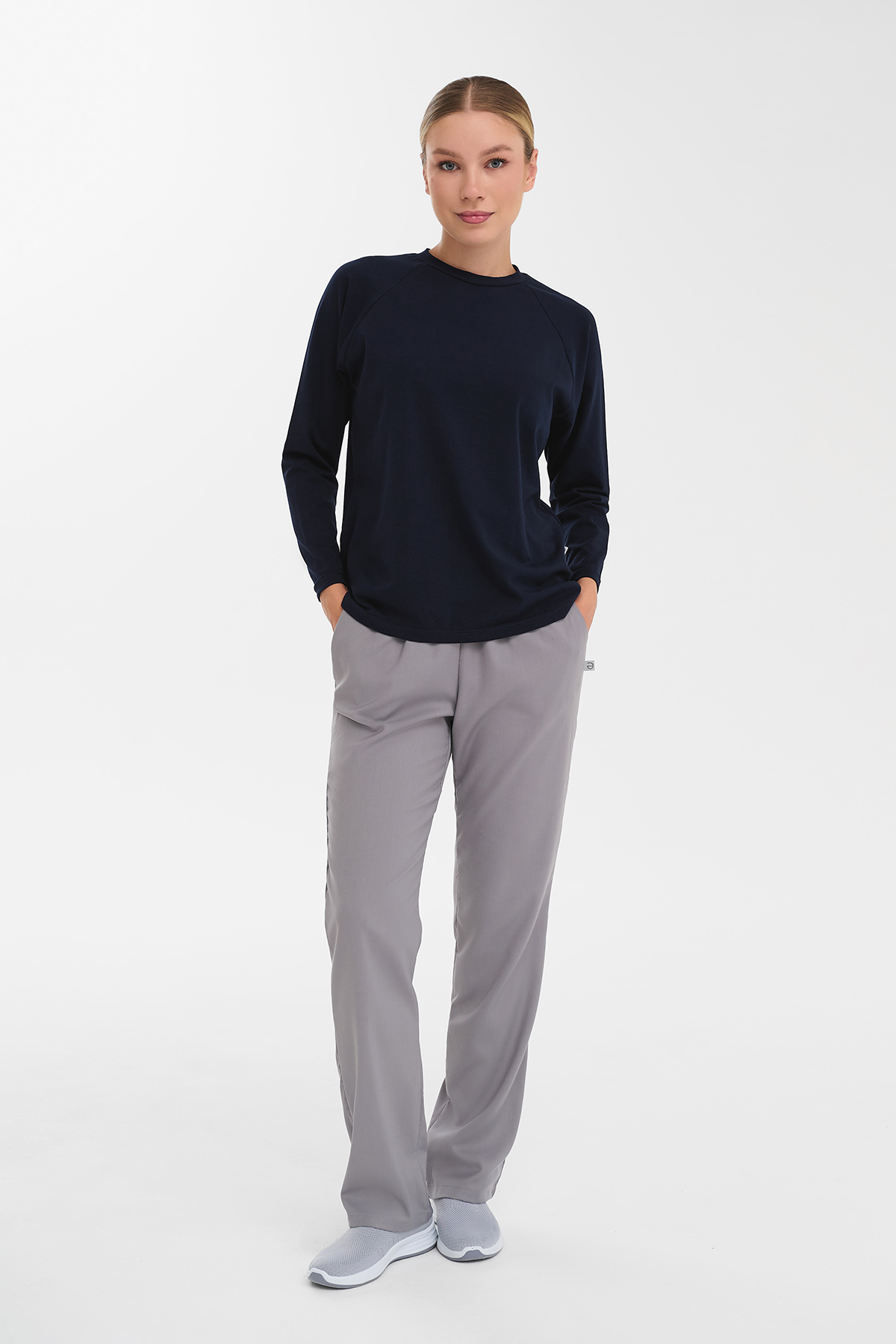 Лонгслив женский Тезис TZ112, темно-синий, 50