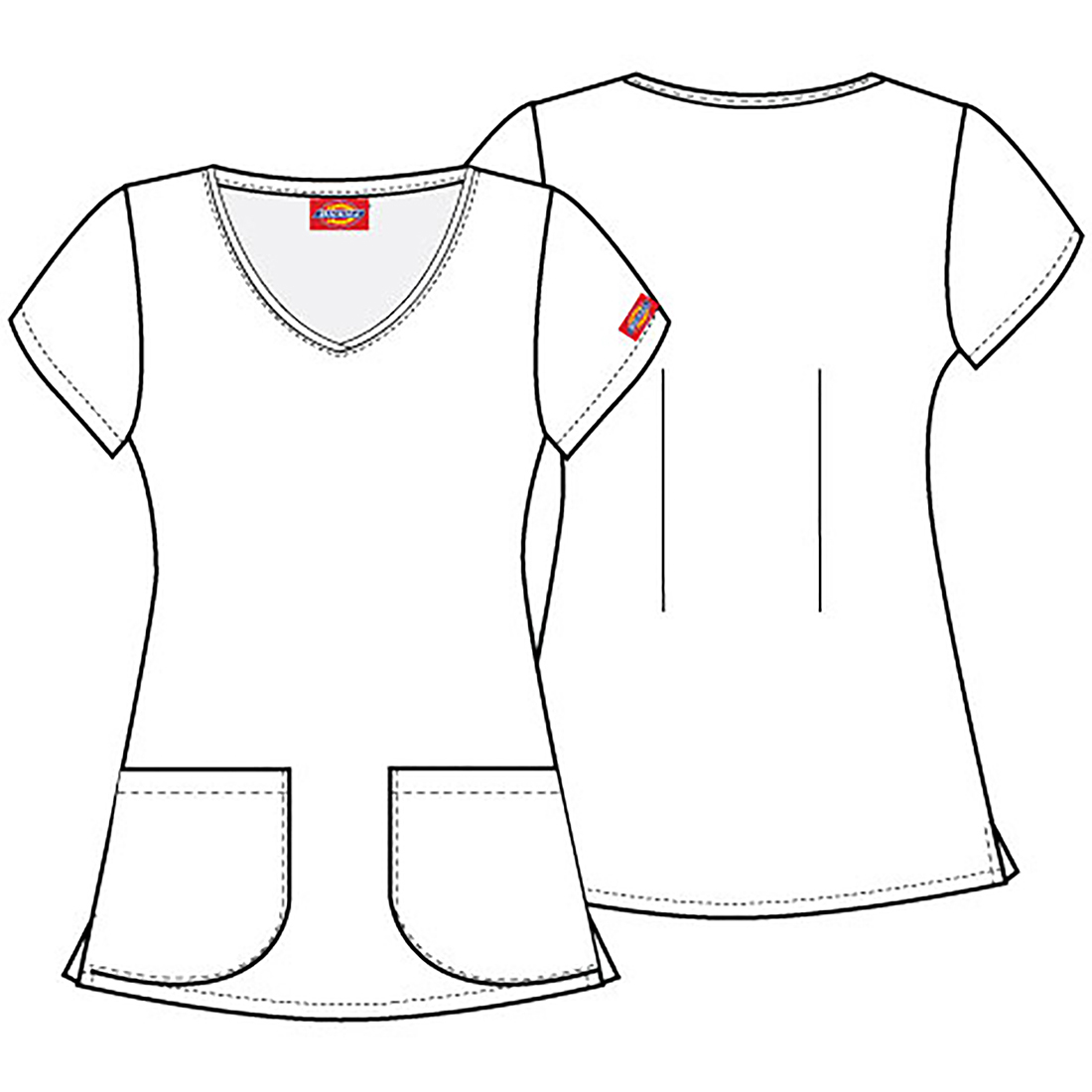 Топ женский Dickies DK852, ленивец с сердцем, XS