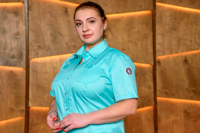 Блуза женская «Сафари», мята, 42