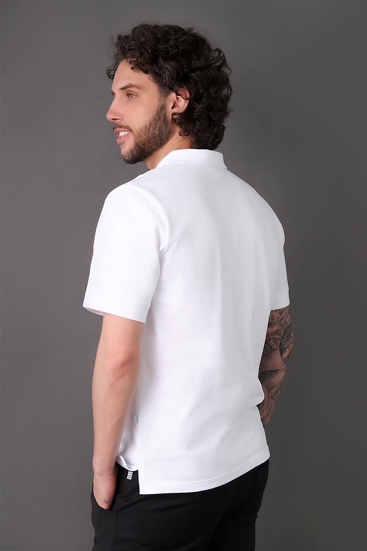 Поло мужское Тезис TZ550, белый, 54