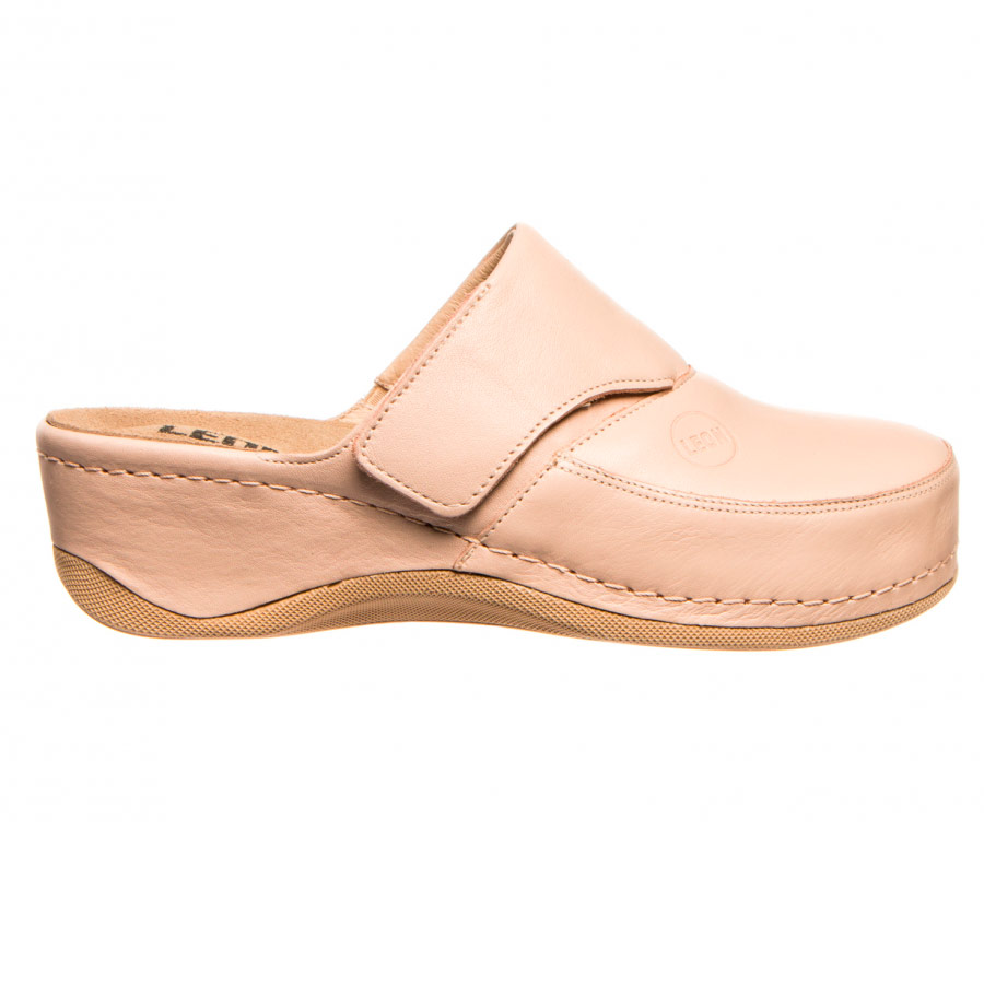 Тапочки-сабо Леон 2019, женские, пудровые, 37