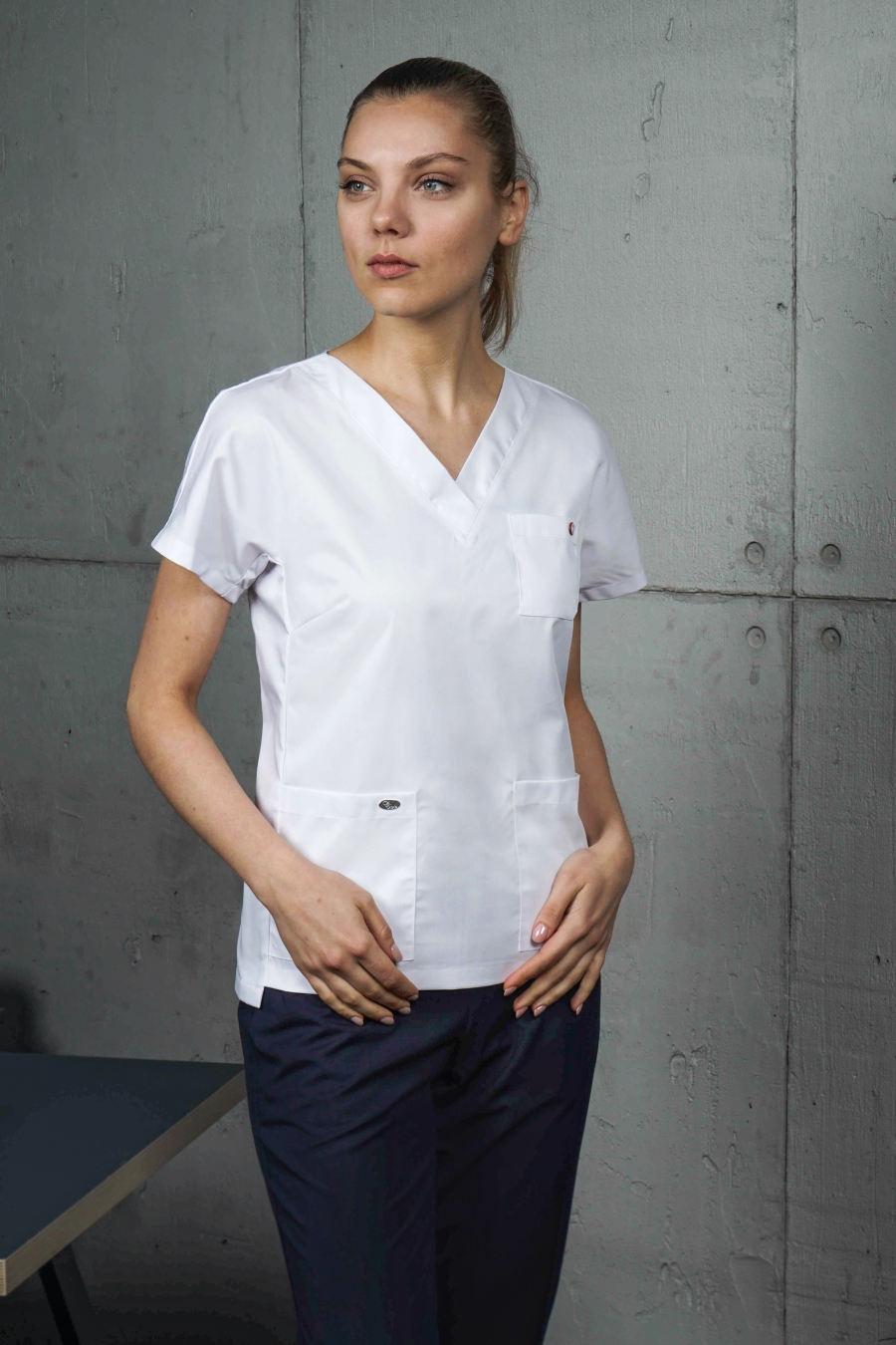 Блуза женская «Нюша», белый, 48