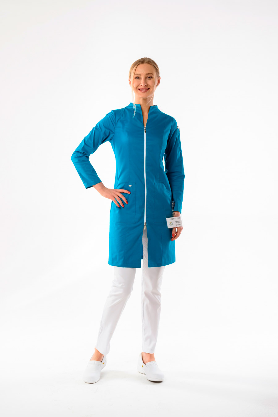 Халат женский «Вторая кожа», блю марин, 42