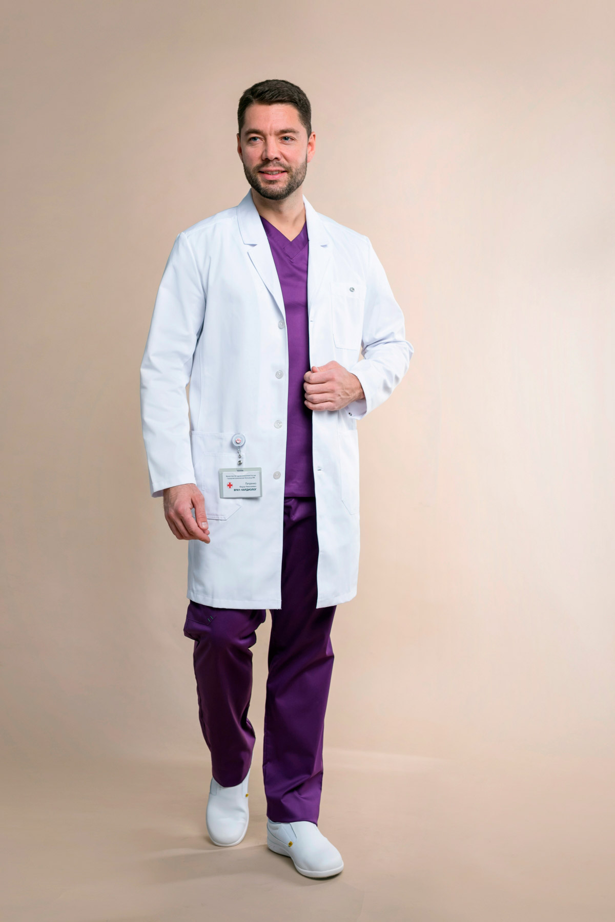 Халат мужской «ВИП», белый, 48