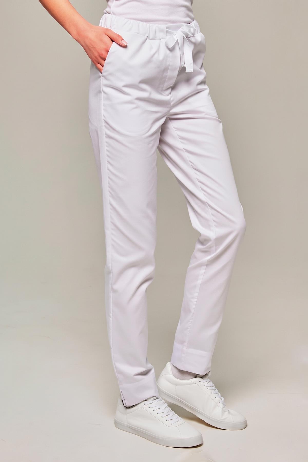 Брюки медицинские женские Dr. Nice DRN344, белый, 48