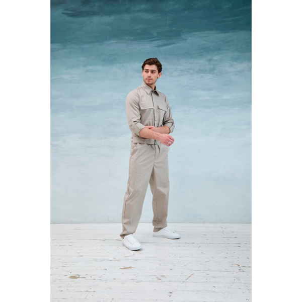 Комбинезон мужской Dr. Nice, с поясом с пряжкой, бежевый, 50