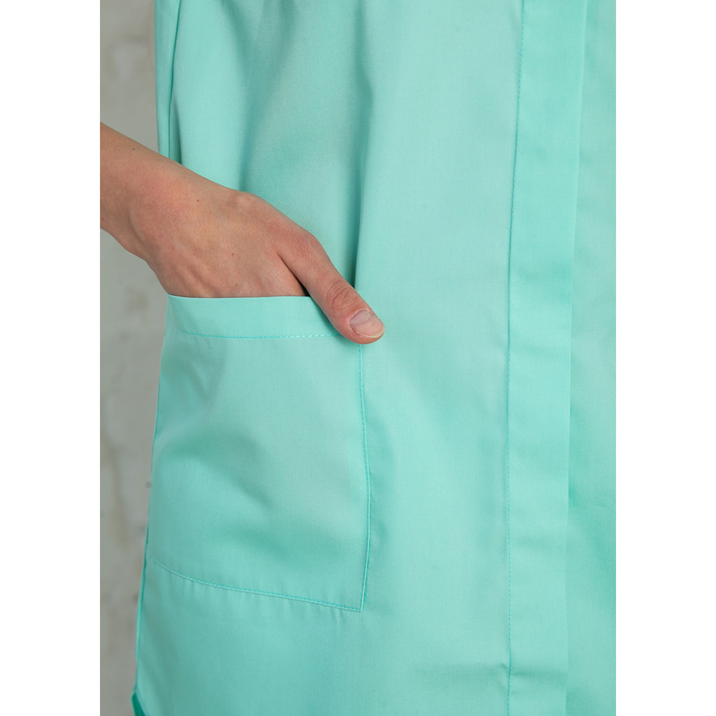 Рубашка женская на кнопках, зеленый, 60