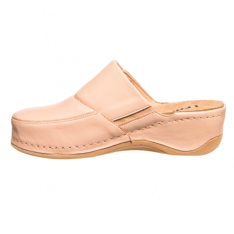 Тапочки-сабо Леон 2019, женские, пудровые, 41