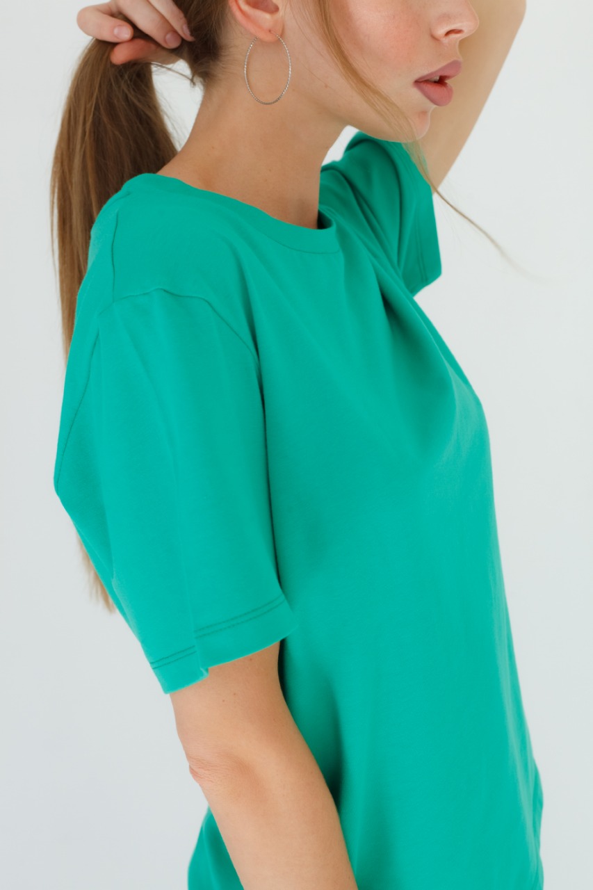 Футболка женская Тезис, зеленый, 54-56