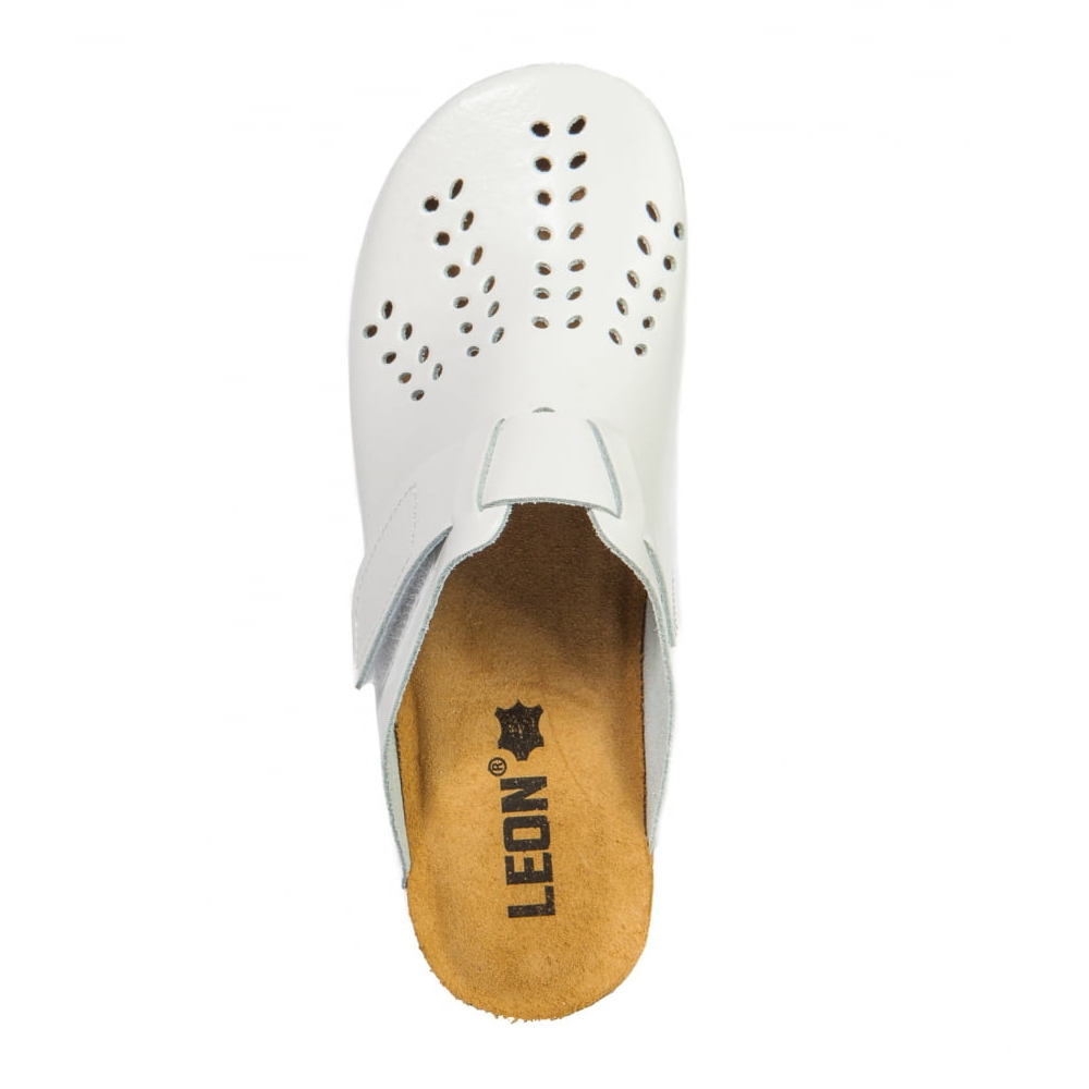 Сабо Леон 161, женские, белые, 37