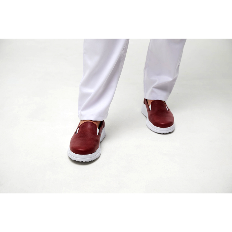 Слипоны женские FLORA, красный, 36