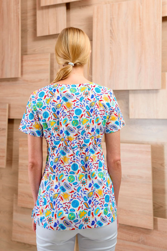 Блуза женская «Колибри», молекула белый, 42