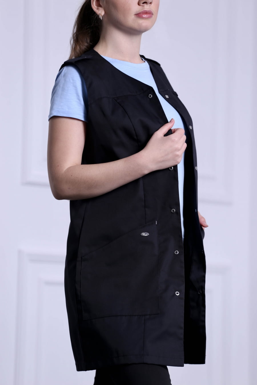 Блуза женская «Локон», черный, 54