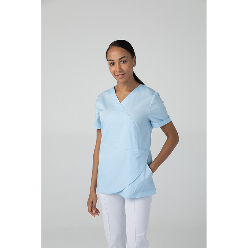 Туника женская Dr. Nice, короткий рукав, голубой, 44
