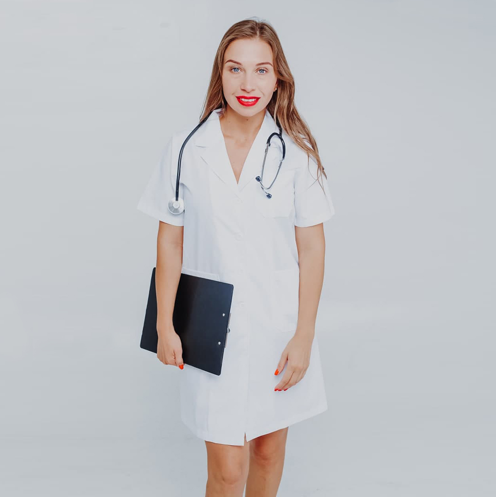 Халат женский PULSE, белый, S