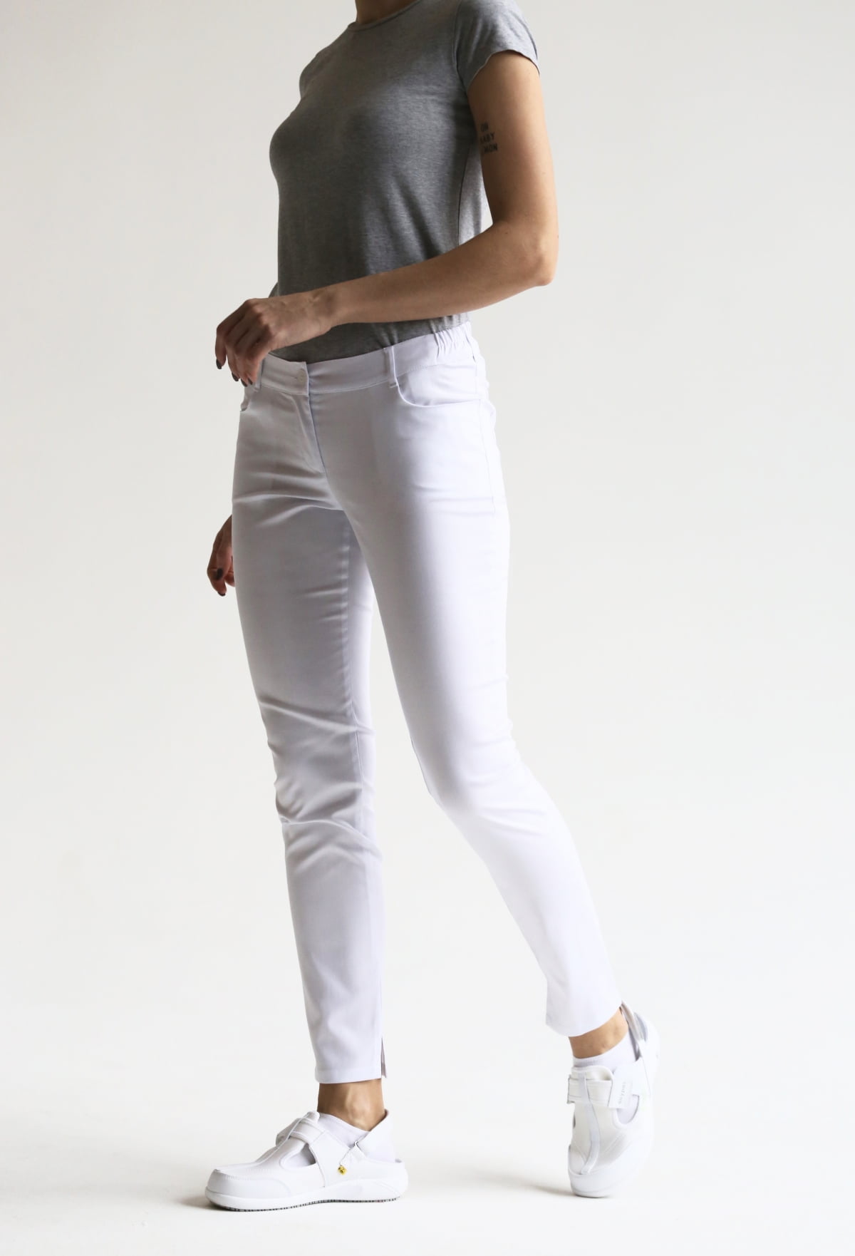 Брюки женские «Слим», белые, 40