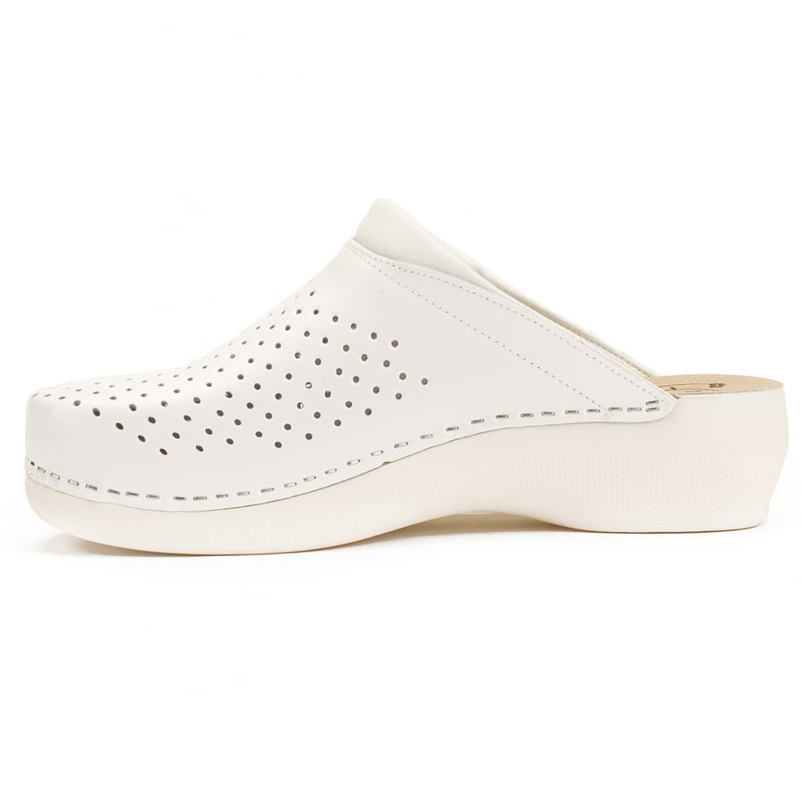 Сабо Леон PU100, женские, белые, 41