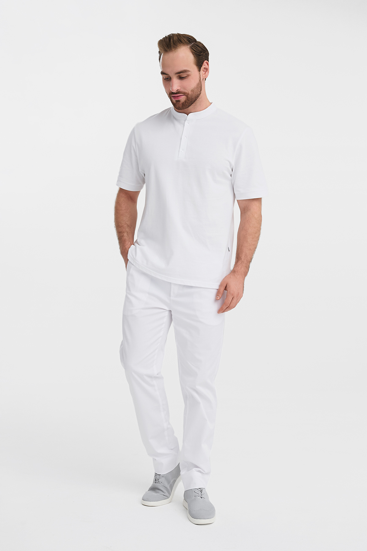 Поло мужское Тезис TZ560, белый, 48