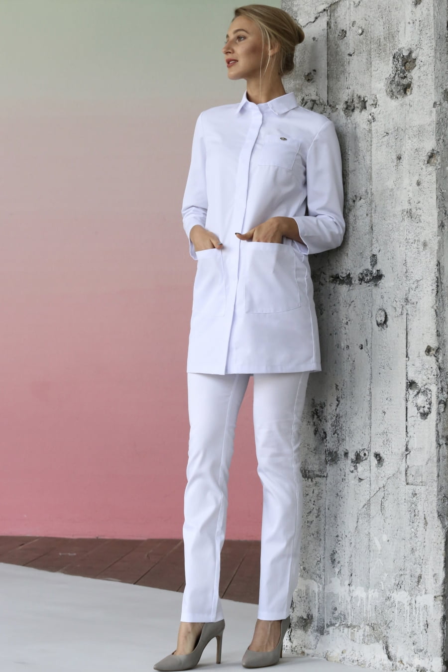 Халат женский «Реноме», белый, 48