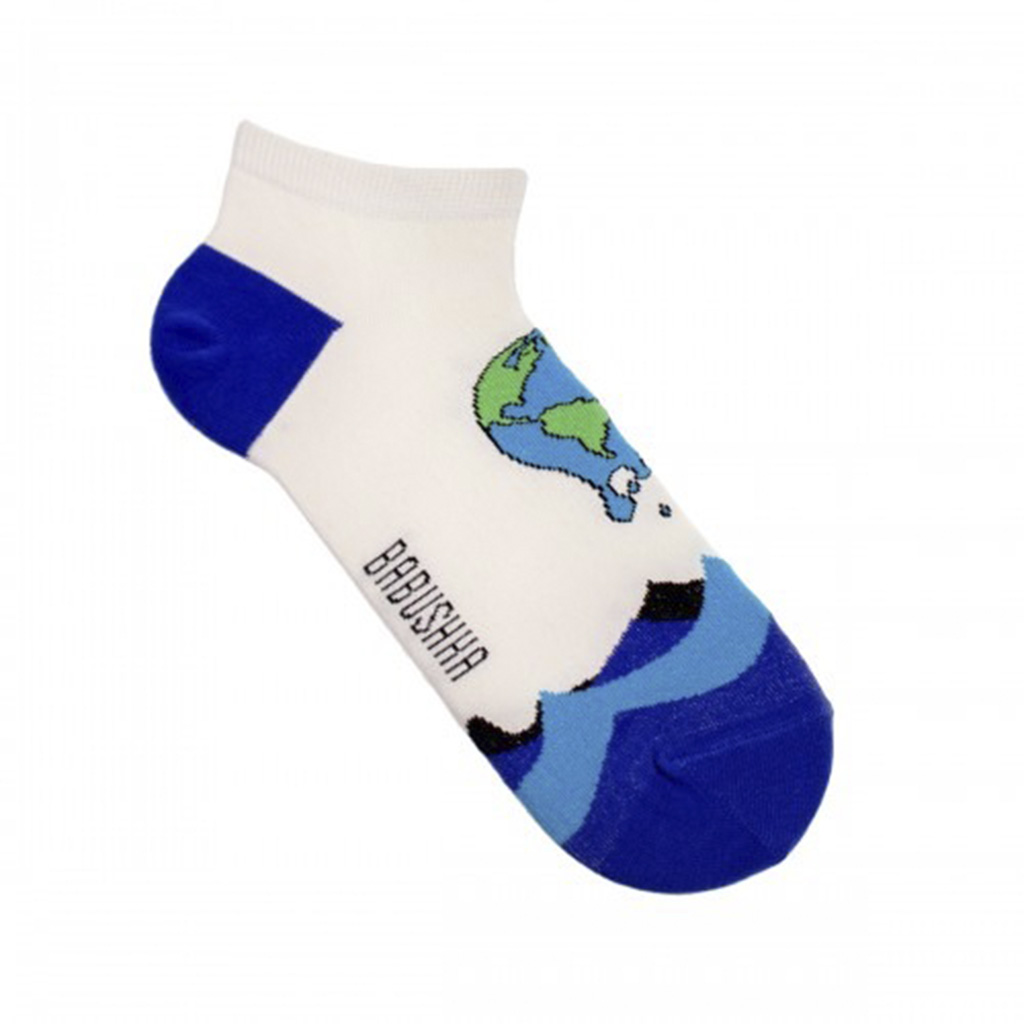 Носки мужские, "Глобальное потепление", белый, 41-45