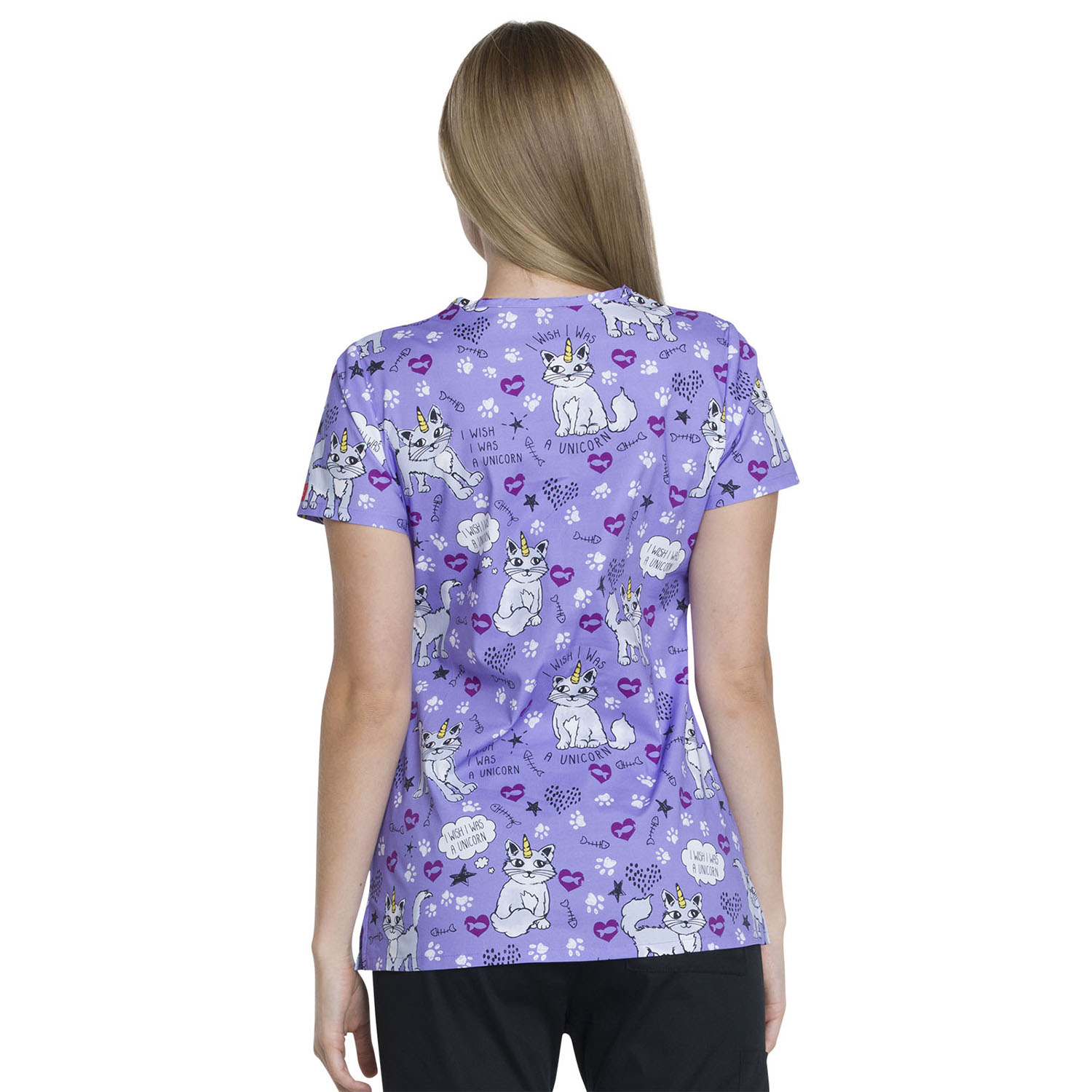 Топ женский Dickies DK708, кошки-единорожки, XS