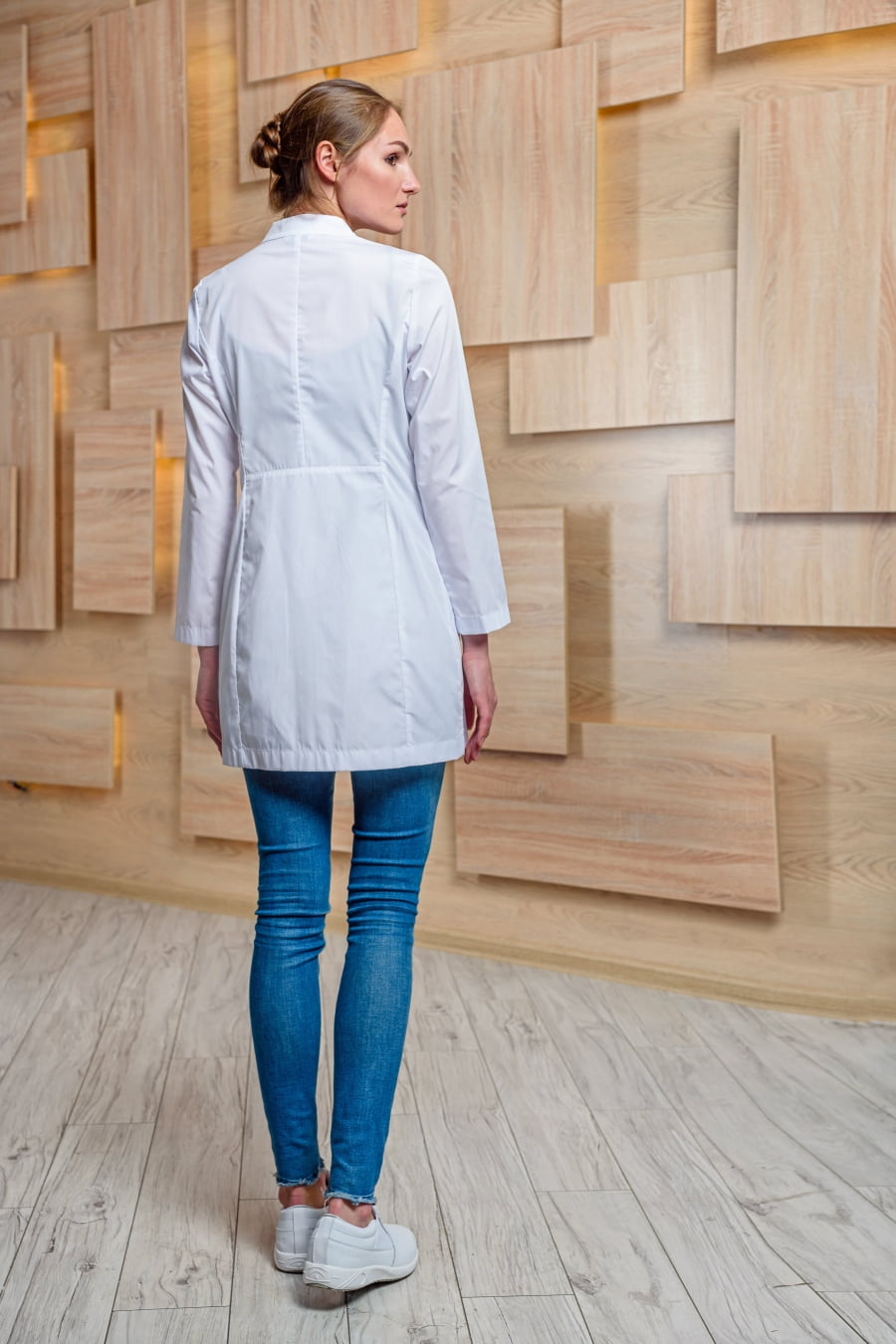 Халат женский «Лето», белый, 38