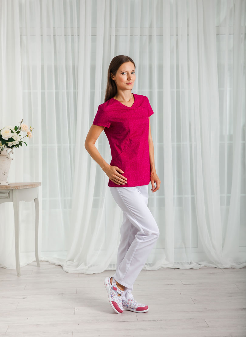 Туника женская, малиновый, 42